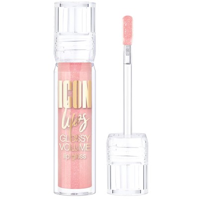LUX visage ICON lips glossy volume  Блеск для губ с эффектом объема 509 Powder Rose