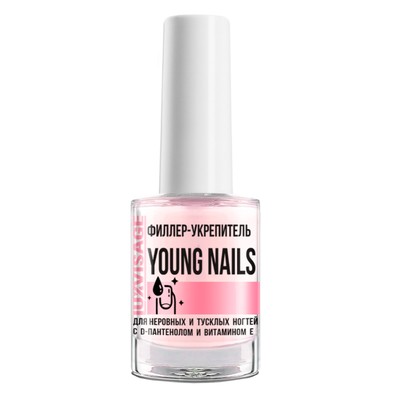 LUX visage  Филлер-укрепитель YOUNG NAILS для неровных и тусклых ногтей с D-пантенолом и витамином Е 9г